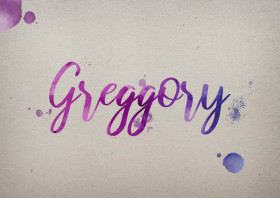 Greggory Watercolor Name DP