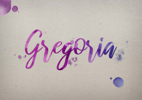 Gregoria Watercolor Name DP