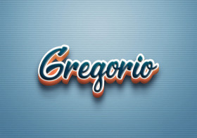 Cursive Name DP: Gregorio