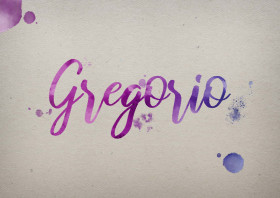 Gregorio Watercolor Name DP