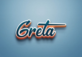 Cursive Name DP: Greta