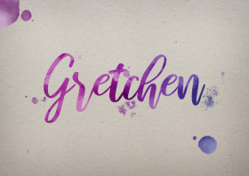 Gretchen Watercolor Name DP