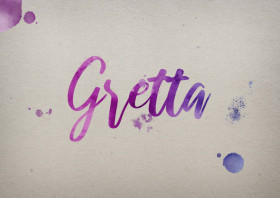 Gretta Watercolor Name DP