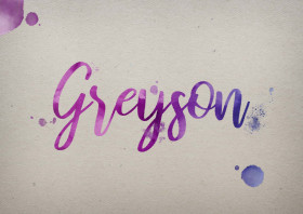 Greyson Watercolor Name DP
