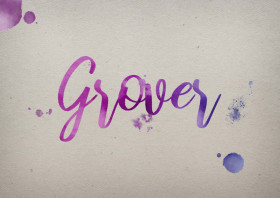 Grover Watercolor Name DP