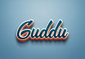 Cursive Name DP: Guddu