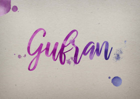 Gufran Watercolor Name DP