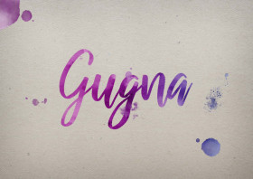 Gugna Watercolor Name DP