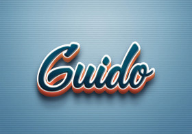 Cursive Name DP: Guido