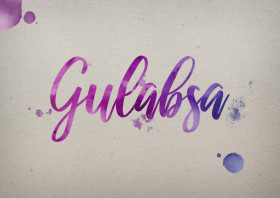 Gulabsa Watercolor Name DP
