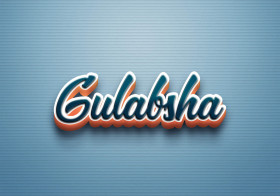 Cursive Name DP: Gulabsha