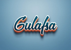 Cursive Name DP: Gulafsa