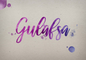 Gulafsa Watercolor Name DP