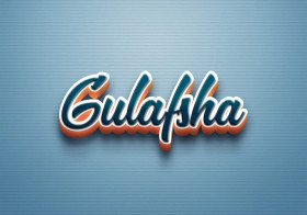 Cursive Name DP: Gulafsha