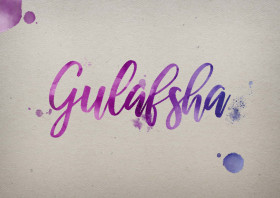 Gulafsha Watercolor Name DP