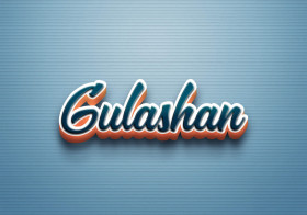 Cursive Name DP: Gulashan
