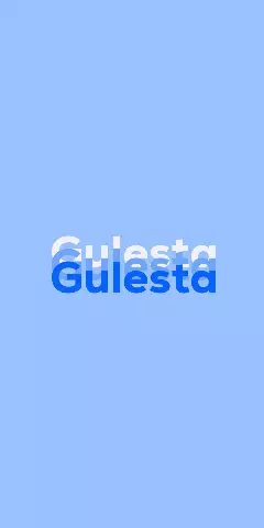 Name DP: Gulesta