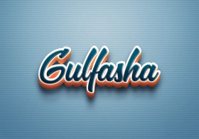 Cursive Name DP: Gulfasha