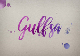 Gulfsa Watercolor Name DP