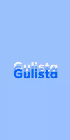 Name DP: Gulista