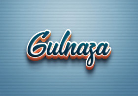 Cursive Name DP: Gulnaza