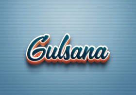 Cursive Name DP: Gulsana