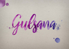 Gulsana Watercolor Name DP