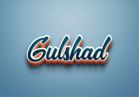 Cursive Name DP: Gulshad