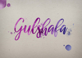 Gulshafa Watercolor Name DP
