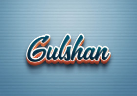 Cursive Name DP: Gulshan