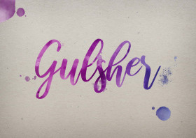 Gulsher Watercolor Name DP
