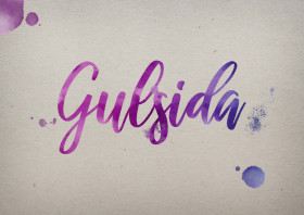 Gulsida Watercolor Name DP