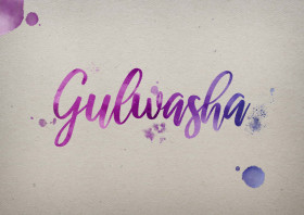 Gulwasha Watercolor Name DP