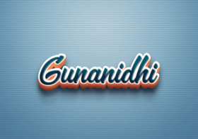 Cursive Name DP: Gunanidhi