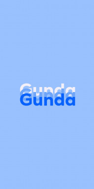 Name DP: Gunda