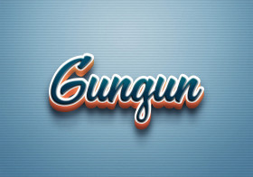 Cursive Name DP: Gungun