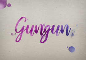 Gungun Watercolor Name DP