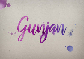 Gunjan Watercolor Name DP