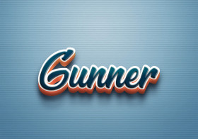 Cursive Name DP: Gunner