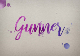 Gunner Watercolor Name DP