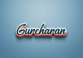 Cursive Name DP: Gurcharan