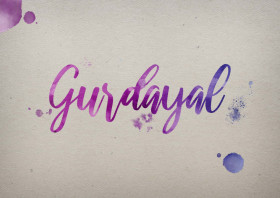 Gurdayal Watercolor Name DP