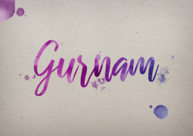 Gurnam Watercolor Name DP