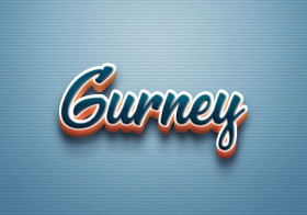 Cursive Name DP: Gurney