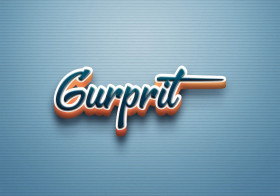 Cursive Name DP: Gurprit