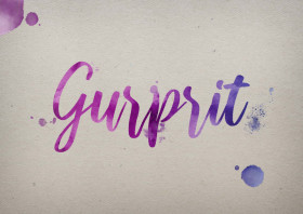 Gurprit Watercolor Name DP
