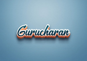 Cursive Name DP: Gurucharan