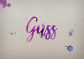Guss Watercolor Name DP