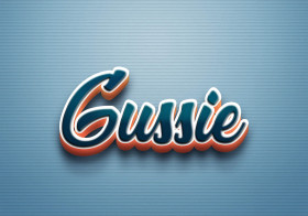 Cursive Name DP: Gussie