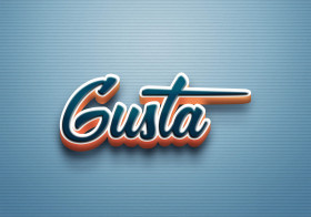 Cursive Name DP: Gusta